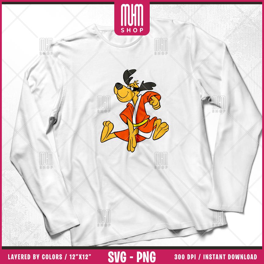 Hong Kong Phooey Svg Png, 16 Designs Easy to use Cartoon Characters, 70s, 80s, Layered Svg by colors, Transparent Png, Cut Files for Cricut.