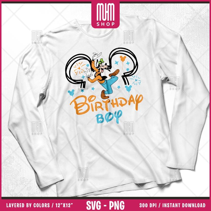 Mouse and Friends Birthday Svg Png, 10 Designs Easy to use Cartoon Characters, Layered Svg by colors, Transparent Png, Cut files for Cricut.
