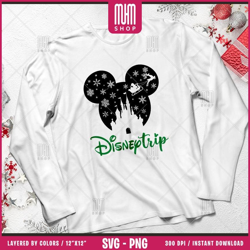 Christmas Family Trip 2025 Svg Png, 12 Designs Easy to use, Vacation, Vacay Mode, Magical Kingdom, Mouse Ears, Easy cut files for Cricut.
