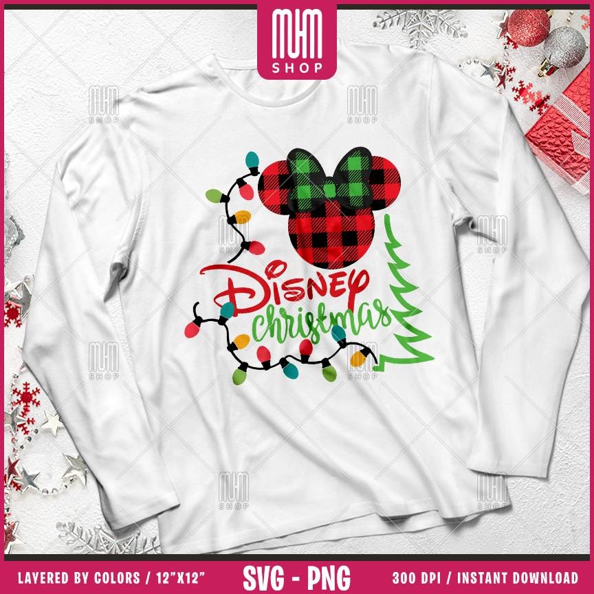 Merry Christmas Mouse Head Svg Png, 20 Designs Easy to use, Magical Kingdom Bundle Png, Family Trip, Castel Svg, Easy cut files for Cricut.