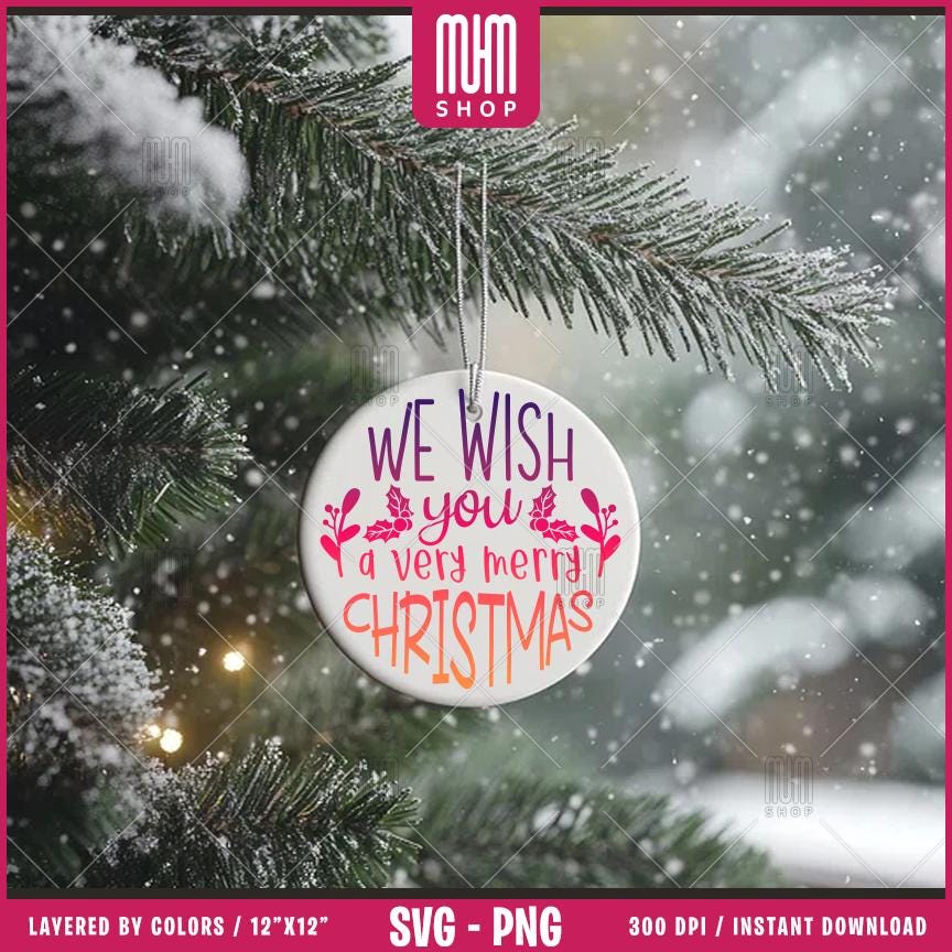 Christmas Ornament Bundle Svg Png, 32 Designs Easy to use, Joy, Noel, Jingle, Happy New Year, Ornament, Easy cut files for Cricut.