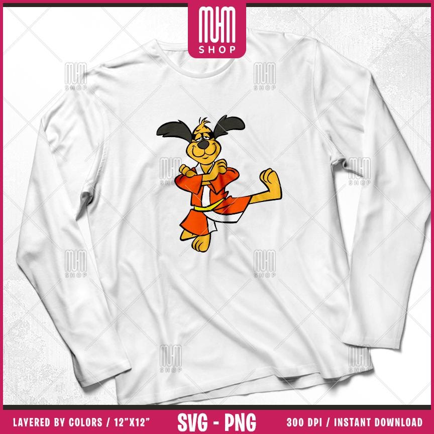 Hong Kong Phooey Svg Png, 16 Designs Easy to use Cartoon Characters, 70s, 80s, Layered Svg by colors, Transparent Png, Cut Files for Cricut.