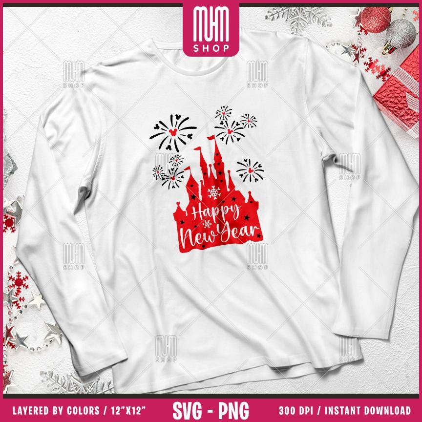 Magical Merry Christmas 2025 Svg Png, 23 Designs Easy to use, Magical Kingdom Bundle, Family Trip, Castel, Mouse Head, Cut files for Cricut.