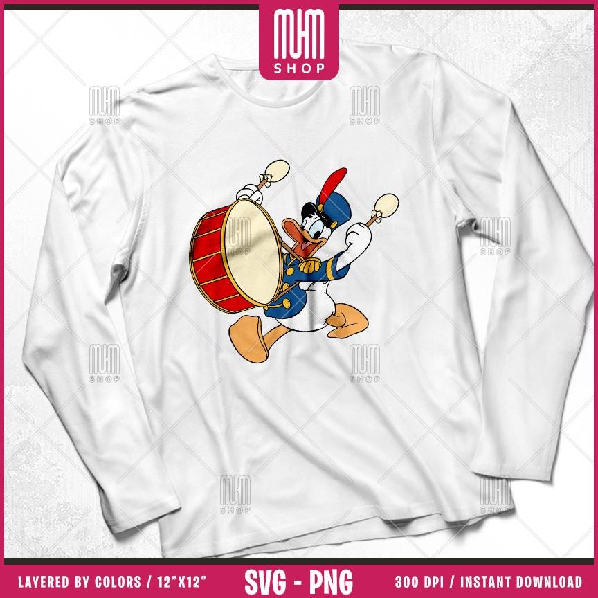 Mouse And Friends Brass Band Parade Svg Png, 10 Designs Easy to use Cartoon Characters, Layered Svg by colors, Transparent Png, for Cricut.