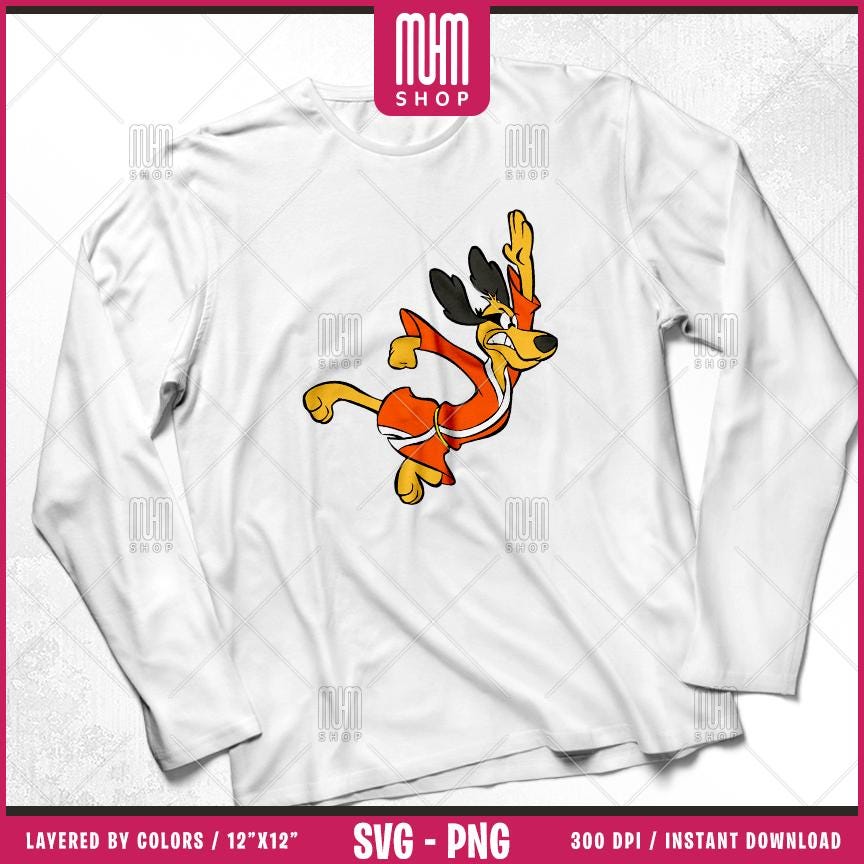 Hong Kong Phooey Svg Png, 16 Designs Easy to use Cartoon Characters, 70s, 80s, Layered Svg by colors, Transparent Png, Cut Files for Cricut.
