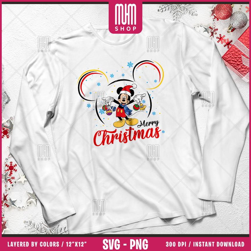 Merry Christmas Mouse Svg Png, 13 Designs Easy to use, Magical Kingdom Bundle, Family Trip, Castel Svg, Mouse Head, Cut files for Cricut.