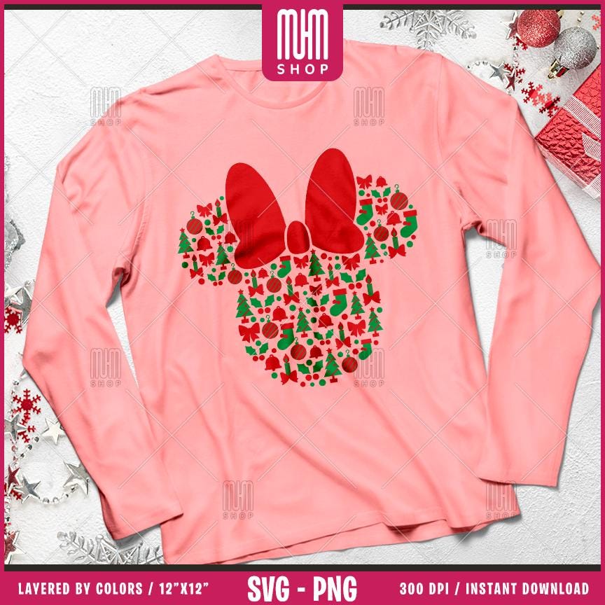 Christmas Ears Svg Png, 48 Designs Easy to use, Magical Kingdom Bundle, Family Trip, Castel Svg, Mouse Head, Easy cut files for Cricut.