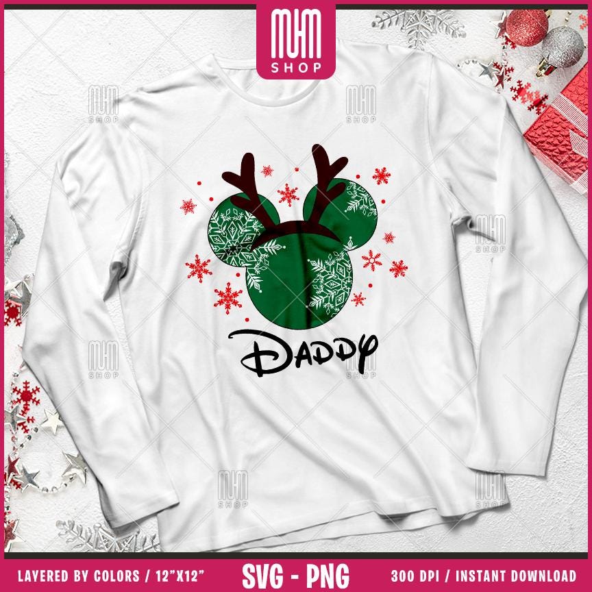 Christmas Ears Svg Png, 48 Designs Easy to use, Magical Kingdom Bundle, Family Trip, Castel Svg, Mouse Head, Easy cut files for Cricut.