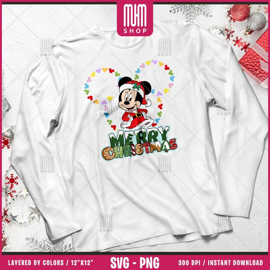 Merry Christmas Mouse Svg Png, 13 Designs Easy to use, Magical Kingdom Bundle, Family Trip, Castel Svg, Mouse Head, Cut files for Cricut.