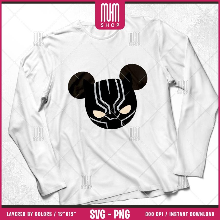 Superheroes Mouse Head Svg Png, 44 Designs Easy to use, Cartoon Characters, Layered Svg by colors, Transparent Png, Cut files for Cricut.