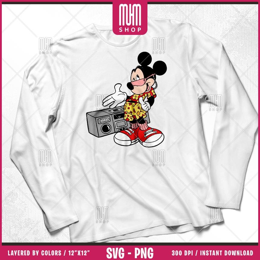 Mouse And Music Svg Png, 11 Designs Easy to use Cartoon Characters, Layered Svg by colors, Transparent Png, Cut files for Cricut.