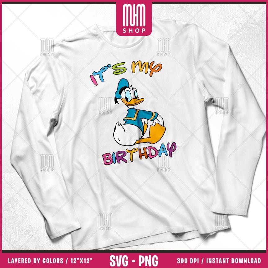 Mouse And Friends Its My Birthday Svg Png, 12 Designs Easy to use, Happy Birthday, Layered Svg by colors, Transparent Png, files for Cricut.