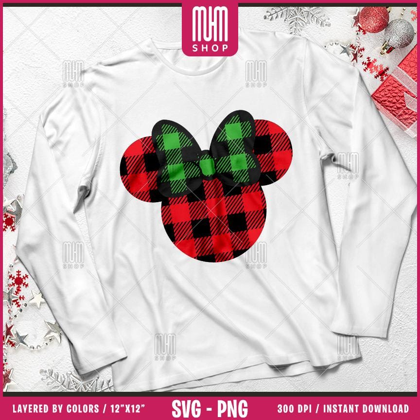 Merry Christmas Mouse Head Svg Png, 20 Designs Easy to use, Magical Kingdom Bundle Png, Family Trip, Castel Svg, Easy cut files for Cricut.