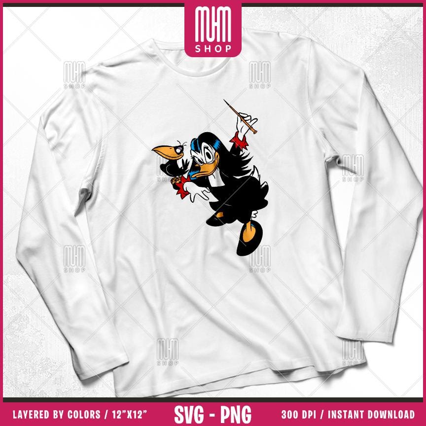 Magica De Spell Witch Duck Svg Png, 14 Designs Easy to use, Cartoon Characters, Layered Svg by colors, Transparent Png, Cut Files for Cricut