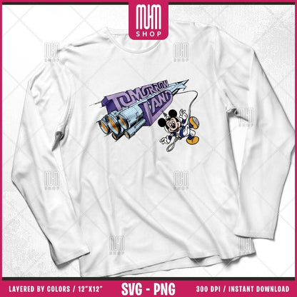 Mouse And Minnie Astronaut Svg Png, 7 Designs Easy to use Cartoon Characters Layered Svg by colors, Transparent Png, Cut Files for Cricut.