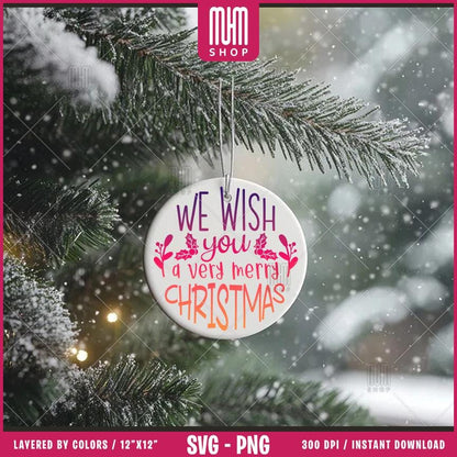 Christmas Ornament Bundle Svg Png, 32 Designs Easy to use, Joy, Noel, Jingle, Happy New Year, Ornament, Easy cut files for Cricut.