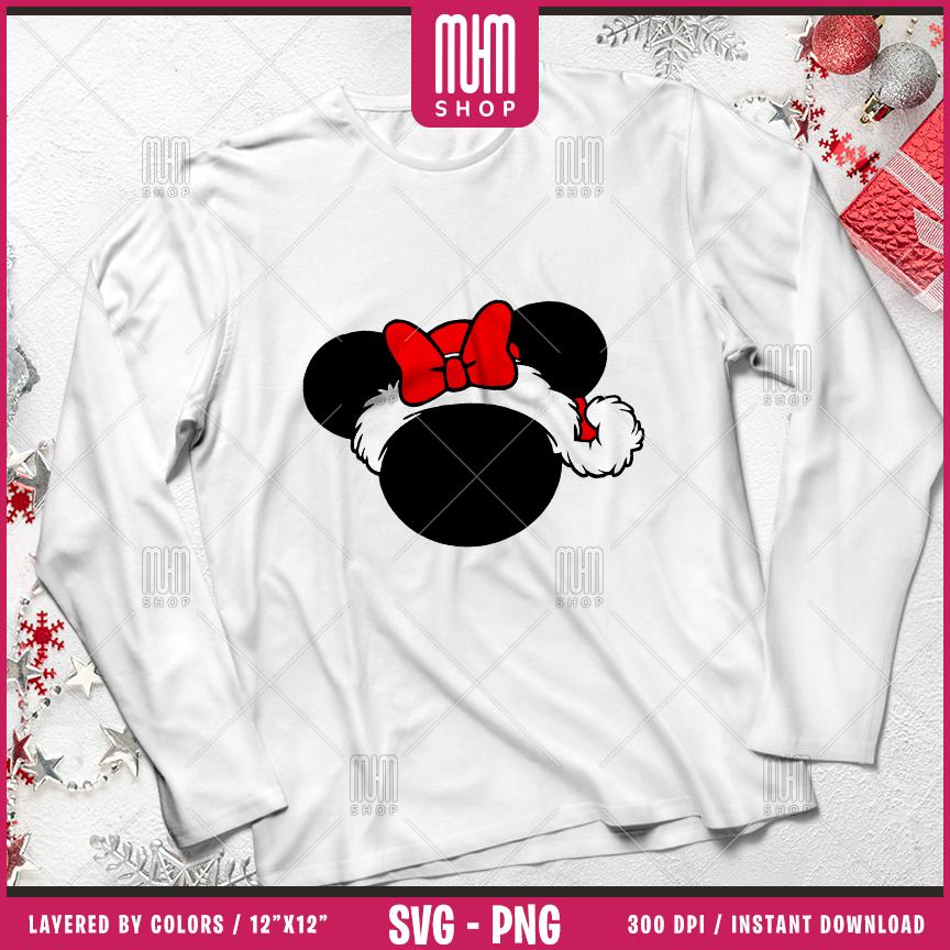 Merry Christmas Mouse Head Svg Png, 22 Designs Easy to use, Magical Kingdom Bundle Png, Family Trip, Castel Svg, Easy cut files for Cricut.