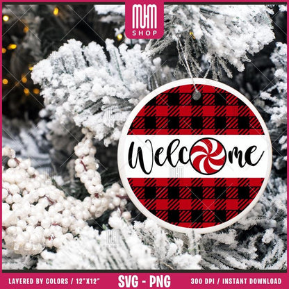 Christmas Round Sign Bundle Svg Png, 15 Designs Easy to use, Joy svg, Noel, Greetings, Happy New Year T-Shirt, Easy cut files for Cricut.