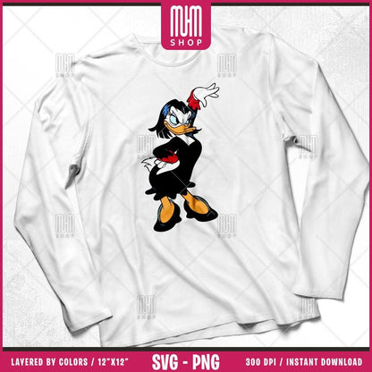 Magica De Spell Witch Duck Svg Png, 14 Designs Easy to use, Cartoon Characters, Layered Svg by colors, Transparent Png, Cut Files for Cricut