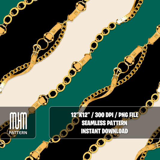 Seamless Pattern, Chains and Belts, Curved Waves, Diagonal form, Modern Design, Fabric Design Sublimation, Ready for Textile Prints.