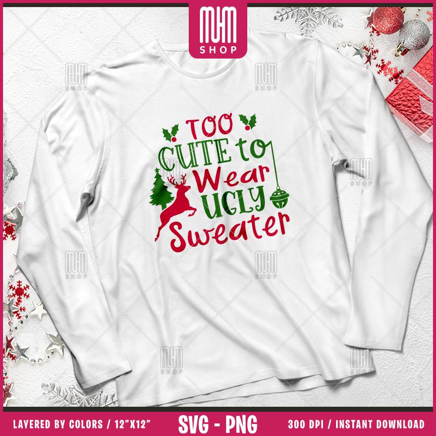 Christmas Funny Quotes Svg Png, 30 Designs Easy to use, Joy, Noel, Jingle, Merry Xmas, Ornament, Funny Quotes Png, Easy cut files for Cricut