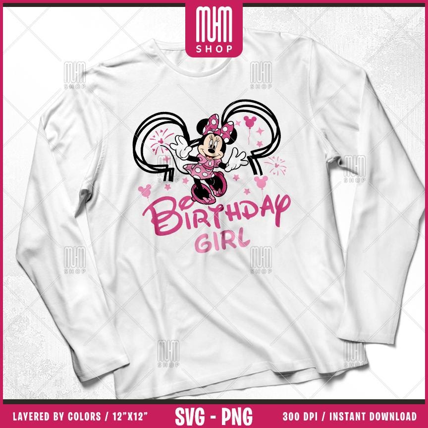Mouse and Friends Birthday Svg Png, 10 Designs Easy to use Cartoon Characters, Layered Svg by colors, Transparent Png, Cut files for Cricut.