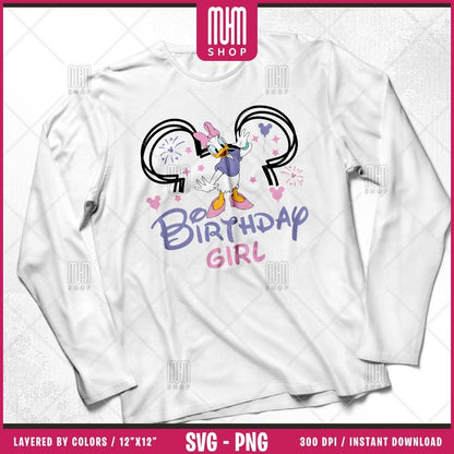Mouse and Friends Birthday Svg Png, 10 Designs Easy to use Cartoon Characters, Layered Svg by colors, Transparent Png, Cut files for Cricut.
