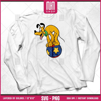 Mouse And Friends At Circus Svg Png, 21 Designs Easy to use Cartoon Characters, Layered Svg by colors, Transparent Png, Cut Files for Cricut