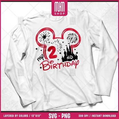 Mouse Head Birthday Birthday Svg Png, 20 Designs Easy to use Cartoon Characters, Layered Svg by colors, Transparent Png Cut files for Cricut