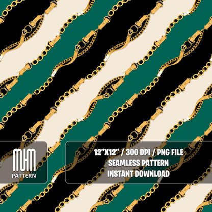 Seamless Pattern, Chains and Belts, Curved Waves, Diagonal form, Modern Design, Fabric Design Sublimation, Ready for Textile Prints.