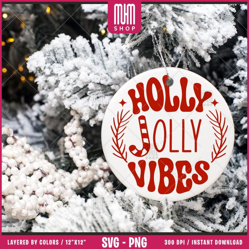 Christmas Ornament Bundle Svg Png, 32 Designs Easy to use, Joy, Noel, Jingle, Happy New Year, Ornament, Easy cut files for Cricut.