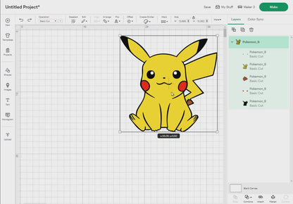 Pokemon Svg Bundle, 220 Designs Easy to use, Cartoon Characters Cliparts, Layered Svg by colors, Transparent Png, Easy cut files for Cricut.