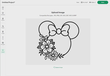 Mouse Floral Ears Svg Png, 16 Designs Easy to use, Cartoon Characters, Layered Svg by colors, Transparent Png, Easy cut files for Cricut.