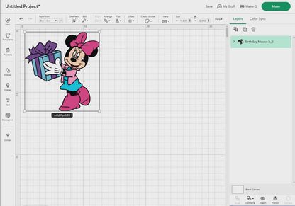 Birthday Mouse and Friends Svg, 10 Designs Easy to use Cartoon Characters, Layered Svg by colors, Transparent Png, Easy cut files for Cricut