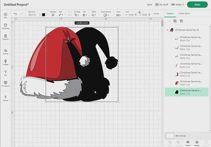 Christmas Santa Hat Bundle Svg Png, 33 Designs Easy to use, Xmas Hat Bundle svg, Noel Hat, Happy New Year T-Shirt, Easy cut files for Cricut