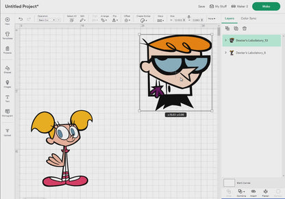 Dexter's Labolatory Svg, 35 Designs Easy to use, Cartoon Characters, Layered Svg by colors, Transparent Png, Easy cut files for Cricut.