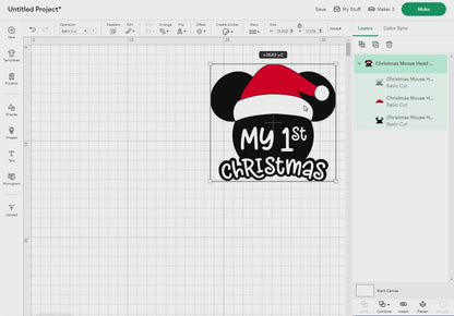 Merry Christmas Mouse Head Svg Png, 17 Designs Easy to use, Magical Kingdom Bundle Png, Family Trip, Castel Svg, Easy cut files for Cricut.