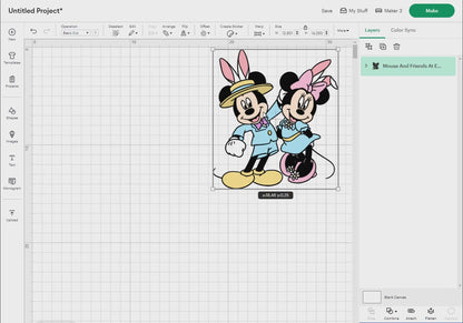 Mouse And Friends At Easter Svg Png, 8 Designs Easy to use, Cartoon Characters, Layered Svg by colors, Transparent Png, Cut files for Cricut