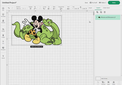Mouse & Dinosaurs Svg, 14 Designs Easy to use, Cartoon Characters Clipart, Layered Svg by colors, Transparent Png, Easy cut files for Cricut