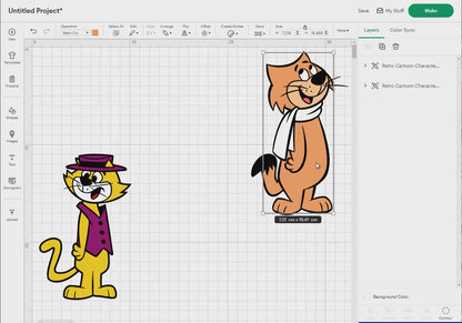 Retro Cartoon Characters - Animals Svg Png, 20 Designs Easy to use, 70s, 80s, Layered Svg by colors, Transparent Png, Cut Files for Cricut.