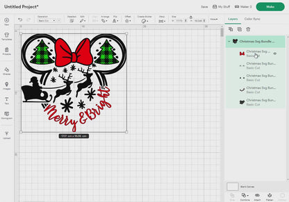 Christmas Bundle Svg Png, 51 Designs Easy to use, Magical Kingdom Bundle, Family Trip, Castel Svg, Mouse Head, Easy cut files for Cricut.