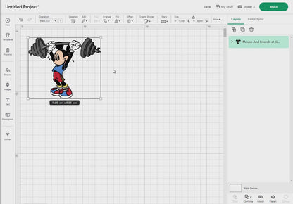 Mouse And Friends at GYM Svg, 24 Designs Easy to use, Cartoon Characters, Layered Svg by colors, Transparent Png, Easy cut files for Cricut.