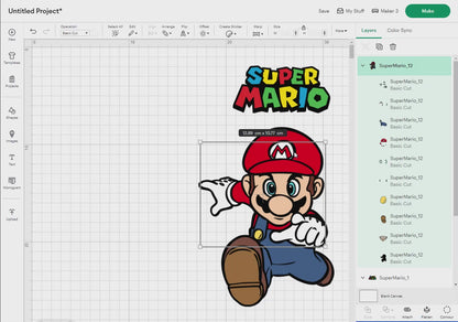 Super Mario Svg Png, 47 Designs Easy to use, Cartoon Characters Cliparts, Layered Svg by colors, Transparent Png, Easy cut files for Cricut.