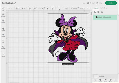 Minnie Mouse Halloween Svg Png, 36 Designs Easy to use Cartoon Characters, Layered Svg by colors, Transparent Png, Easy cut files for Cricut