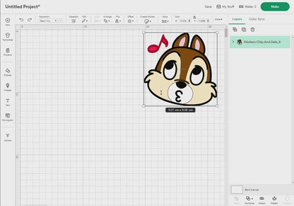 Stickers Chip And Dale Svg, 37 Designs Easy to use, Cartoon Characters, Layered Svg by colors, Transparent Png, Easy cut files for Cricut.