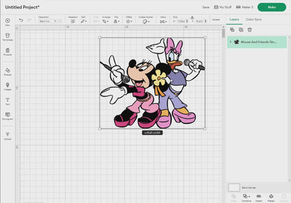 Mouse And Friends Singing Svg Png, 12 Designs Easy to use Cartoon Characters, Layered Svg by colors, Transparent Png, Cut files for Cricut.