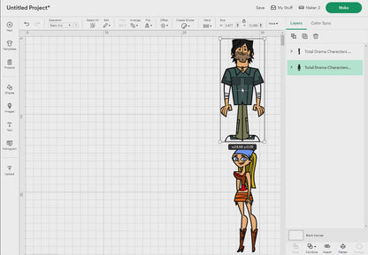 Total Drama Svg Png Set1, 20 Designs Easy to use, Cartoon Characters Cliparts, Layered Svg by colors, Transparent Png, Cut files for Cricut.