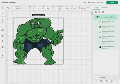 Mouse And Friends Superheroes  Svg Png, 13 Designs Easy to use, Cartoon Characters, Layered Svg by colors, Transparent Png, Cut files for Cricut.
