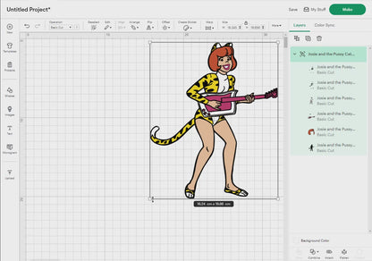 Josie and the Pussy Cats Svg Png, 5 Designs Easy to use, Cartoon, 70s, 80s, Layered Svg by colors, Transparent Png, Cut Files for Cricut.