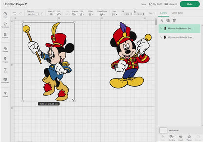 Mouse And Friends Brass Band Parade Svg Png, 10 Designs Easy to use Cartoon Characters, Layered Svg by colors, Transparent Png, for Cricut.